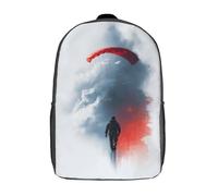 POLIUAWS Descente en parachute 3D - Sac à dos enfant imperméable, cartable, sac à dos mignon et tendance pour enfants (fille ou garçon), 43 cm (17 pouces)