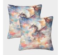 POLIUAWS Housse de Coussin décorative « Maître de l'univers » - 50 x 50 cm