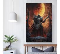 POLIUAWS Impressions murales de salle de bain de musique heavy metal pour adolescents, décoration murale de chambre Game Boys, 20 x 30 cm