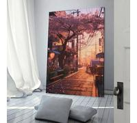 POLIUAWS Impressions sur toile personnalisées de style japonais Sakura, décoration de chambre mignonne, prêtes à accrocher, impressions d'art moderne 12x18 pouces (30x45cm)