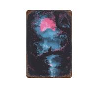 POLIUAWS Japanese Mythology Décoration Murale Rétro En Métal, Panneau En Métal Pour Intérieur/extérieur, Style Ferme 11.8"x7.9"