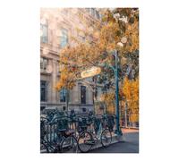 POLIUAWS Kit de peinture diamant « Lumière du soleil à Paris » pour adultes, idéal pour la décoration murale, les cadeaux et les loisirs créatifs. Kit mignon de 20 x 30 cm.