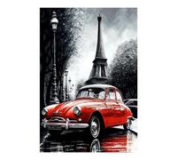 POLIUAWS Kit de peinture diamant Street Art Paris pour adultes, idéal pour la décoration murale, les cadeaux et les loisirs créatifs. Format 20 x 30 cm.