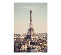 POLIUAWS Kit de peinture diamant Tour Eiffel Paris Skyline pour adultes, loisir créatif 5D, art du cristal avec diamants, 20 x 30 cm.