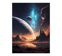 POLIUAWS Kits de peinture diamant DIY Beyond The Galaxy pour adultes, décoration murale, loisirs créatifs et détente, jolis kits 30 x 40 cm