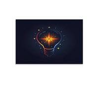 POLIUAWS Lampe murale avec ampoule, décoration de salle de bain rustique, impression d'art moderne, 60 x 90 cm