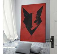 POLIUAWS L'Ordre du Chat Toile Affiches Art Mural Impressions d'Art Mural Chambre Cuisine Anniversaire Femme Mari Fournitures Décoration de la Maison 08x12 pouces (20x30 cm)
