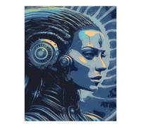 POLIUAWS Nouvelle ère pour les kits de peinture diamant pour adultes débutants, kit d'art et de loisirs créatifs avec des pierres précieuses, 40 x 50 cm.