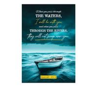 POLIUAWS Peinture diamant 5D à faire soi-même, inspirée du verset biblique d'Isaïe, avec des diamants et des pierres précieuses. Kit de loisirs créatifs pour adultes (20 x 30 cm).