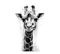 POLIUAWS Peinture diamant aquarelle « Girafe » 5D à faire soi-même : art cristallin avec diamants, kit de peinture diamant pour adultes (30 x 40 cm).