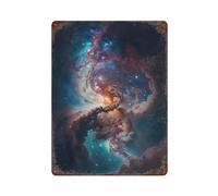 POLIUAWS Pillars of Creation Décoration Murale En Fer Imperméable Pour Salon, Chambre, Salle De Jeux, Bureau, Garage15.7 x11.8