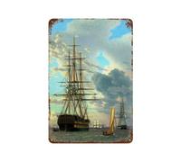 POLIUAWS Russian Ship of The Line Plaque Murale En Métal Rétro Décorative Pour Atelier, Salle De Jeux, Bar, Cuisine11.8 x7.9