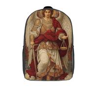 POLIUAWS Sac à dos enfant Ange de la Justice et de l'Équilibre - Sac à dos imprimé en 3D, sac d'école tendance, sac de voyage, idéal pour l'école ou les voyages, 43 cm (17 pouces)