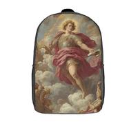 POLIUAWS Sac à dos enfant imperméable avec motif d'ange gardien divin en 3D, idéal pour l'école (fille ou garçon), 43 cm (17 pouces). Ce sac à dos mignon et tendance est parfait pour les enfants.