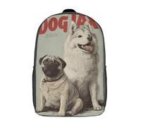POLIUAWS Sac à dos imprimé en 3D « Les chiens paient des impôts ! » pour enfants, sac à dos mignon et imperméable, style décontracté, pour filles et garçons, 43 cm (17 pouces).