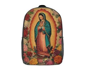 POLIUAWS Sac à dos imprimé en 3D pour enfants Notre-Dame de Guadalupe - Sac à dos de voyage léger - Sac à livres pour enfants garçons et filles - 43 cm