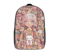 POLIUAWS Sac à dos imprimé en 3D Sweet Dreams Haven pour enfants, sac d'école, sac à dos grande capacité pour les voyages, sac à livres tendance pour garçons et filles, sac à dos 17 pouces