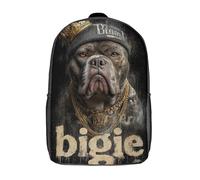 POLIUAWS Sac à dos King of The Streets imprimé en 3D pour enfants, sac d'école garçon, sac tendance, sac de voyage, sac scolaire pour garçons, élèves du primaire et du collège, 43 cm (17 pouces)