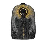 POLIUAWS Sac à dos Raven's Omen imprimé en 3D pour enfants, sac d'école garçon, sac tendance, sac de voyage, sac scolaire pour garçons, élèves du primaire et du collège, 43 cm (17 pouces)