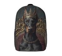 POLIUAWS Sac à dos Royal Canin Majesty-8 imprimé en 3D pour enfants (garçons et filles), style décontracté et tendance, idéal pour l'école ou les voyages (17 pouces).