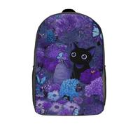 POLIUAWS Sac à dos scolaire imprimé en 3D « Murmures du jardin de minuit », sac à dos tendance pour enfants, grande capacité, 43 cm (17 pouces), idéal pour les voyages.