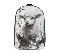 POLIUAWS Sac à dos scolaire imprimé en 3D pour enfants, inspiré du film « Le murmure des agneaux », idéal pour Convient aux garçons scolarisés en primaire et au collège (17 pouces).