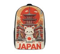 POLIUAWS Sac à dos scolaire japonais élégant pour filles, imperméable et léger, idéal pour les collégiennes et collégiens (17 pouces).