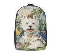 POLIUAWS Sac à dos scolaire Royal Canin Majesty imprimé en 3D pour enfants, idéal pour l'école et les voyages. Style décontracté et tendance, 43 cm (17 pouces).