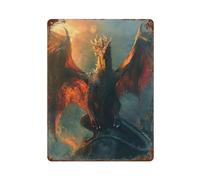 POLIUAWS Scourge of The Heavens Plaque En Métal Vintage, Affiche Rétro Pour La Maison, La Ferme, Les Cafés, Le Bureau Ou Le Magasin15.7 x11.8