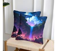 POLIUAWS Sublime Subterranea Taies d'oreiller pour Enfants, pour canapé ou Chambre, Motif dégradé, 50 x 50 cm