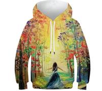 POLIUAWS Sweat-Shirt Enfant « Towards The Sun » pour garçons et Filles, Pull décontracté à Manches Longues, Manches Longues, Style Cool et Amusant, Tailles 9-11 Ans.