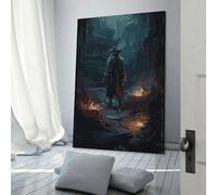 POLIUAWS Tableau mural coloré représentant un corsaire âgé, prêt à accrocher, 40 x 60 cm