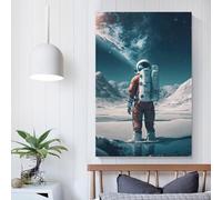 POLIUAWS Tableau mural Horizons infinis pour chambre, bureau, cuisine, galerie, couloir, salle de bain, décoration murale prête à accrocher, 60 x 90 cm (24 x 36 pouces)