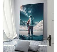 POLIUAWS Tableau mural Horizons infinis pour salon, décoration rustique de salle de bain, toile murale 20x30 pouces (50x75cm)