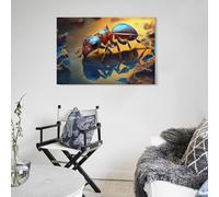 POLIUAWS Tableau représentant une fourmi, idéal pour décorer les murs de votre maison, salle de bain, cuisine ou bureau. Style moderne, 40 x 60 cm (16 x 24 pouces).