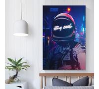 POLIUAWS Tableau sur toile « If You Can » pour une décoration de salle de bain rustique, 30 x 45 cm (12 x 18 pouces), décoration murale pour le salon