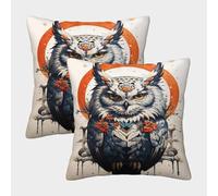 POLIUAWS Taies d'oreiller Oracle Lunaire King Size pour la décoration de Chambre à Coucher, décoration de Noël, taies d'oreiller Queen Size 50x50cm