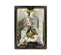 POLIUAWS The High Priestess Plaque En Métal Vintage Pour Bar, Décoration De Maison, Chambre, Ferme, Café, Bureau, Magasin, Jardin15.7 x11.8