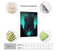 POLIUAWS Toiles imprimées personnalisées représentant la nécropole, idéales pour la décoration du salon, de la cuisine et de la maison. Format : 20 x 30 cm (8 x 12 pouces).