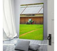 POLIUAWS Tracteur Fendt 720 Vario devant un mur de grange - Photos pour salon ou chambre - Grandes images 08x12 pouces (20x30cm)
