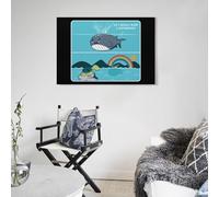 POLIUAWS Œuvre d'art optimiste « Faites la différence » pour salon ou chambre à coucher, 50 x 75 cm (20 x 30 pouces)