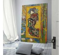POLIUAWS Van Gogh Japonaiserie Art Poster Print-denoise-denoise Wall Art Poster Scroll Canvas Painting Picture Living Room Decor Home 24x36inch(60x90cm)