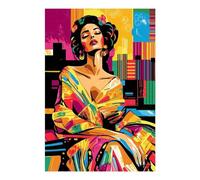 POLIUAWS Vision Pop Art d'Adele Bloch-Bauer - Peinture Diamant - Loisirs Créatifs - Kits Mignons - Kits d'Art Diamant pour Adultes Débutants - 20 x 30 cm