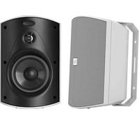 Polk Audio Patio 200 Indoor/Outdoor Speaker with 3/4" Anodized-Aluminum Dome Tweeter & 5" Mineral-Filled Polymer Cone Woofer, 2-Way Speaker System, All-Weather Durability, Wall Mountable, White