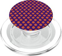 Polka Dot Pattern Lavender and Yellow Women Girls Polka Dots PopSockets PopGrip pour MagSafe