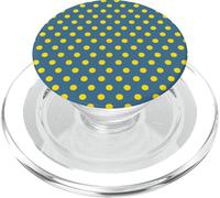 Polka Dot Pattern Lavender and Yellow Women Girls Polka Dots PopSockets PopGrip pour MagSafe