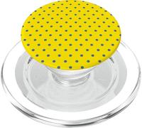 Polka Dot Pattern Lavender and Yellow Women Girls Polka Dots PopSockets PopGrip pour MagSafe