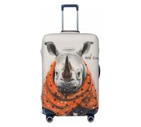 Polka Dot Rhino Welcome Housses de bagages de voyage élastiques pour valises de 45,7 à 32,4 cm, Noir, G