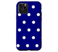 Polka Dots Fashion Modèle Bleu Marine et Blanc Coque pour iPhone 11 Pro