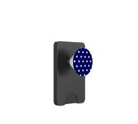 Polka Dots Fashion Modèle Bleu Marine et Blanc PopSockets PopWallet pour MagSafe